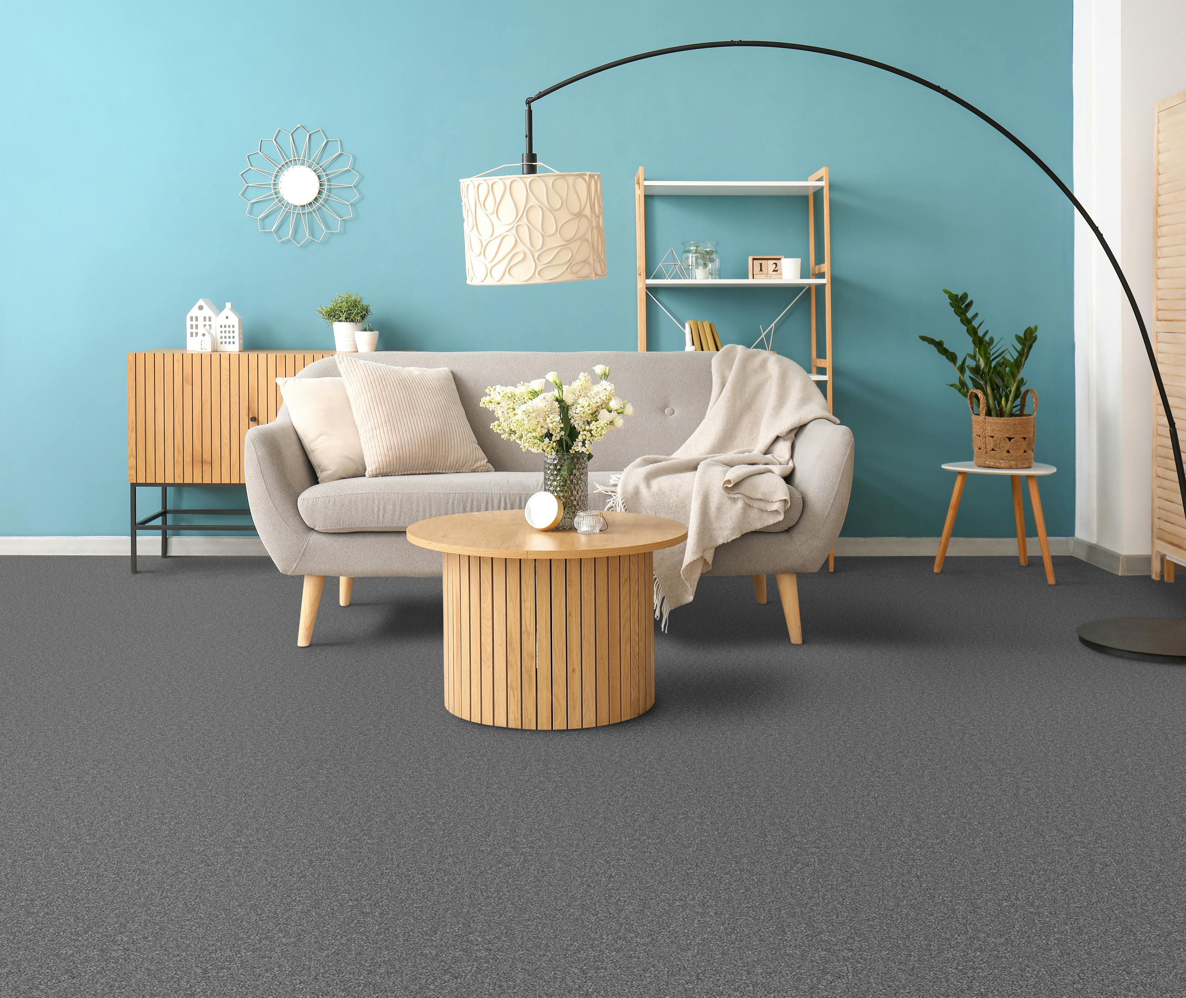 100% recycled PP twist pile carpet in living room