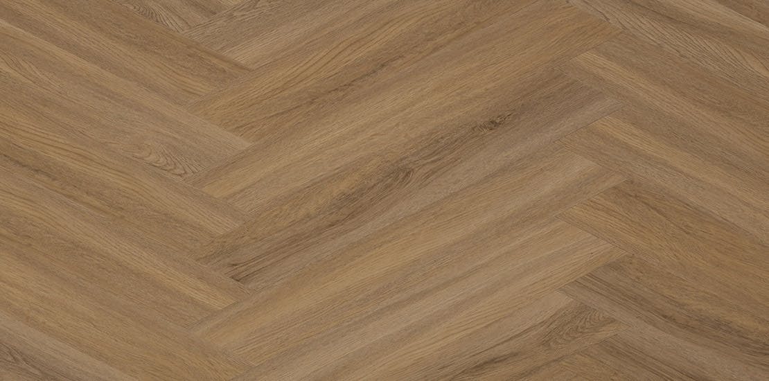 Endura Natural Oak Herringbone LVT / SPC Flooring