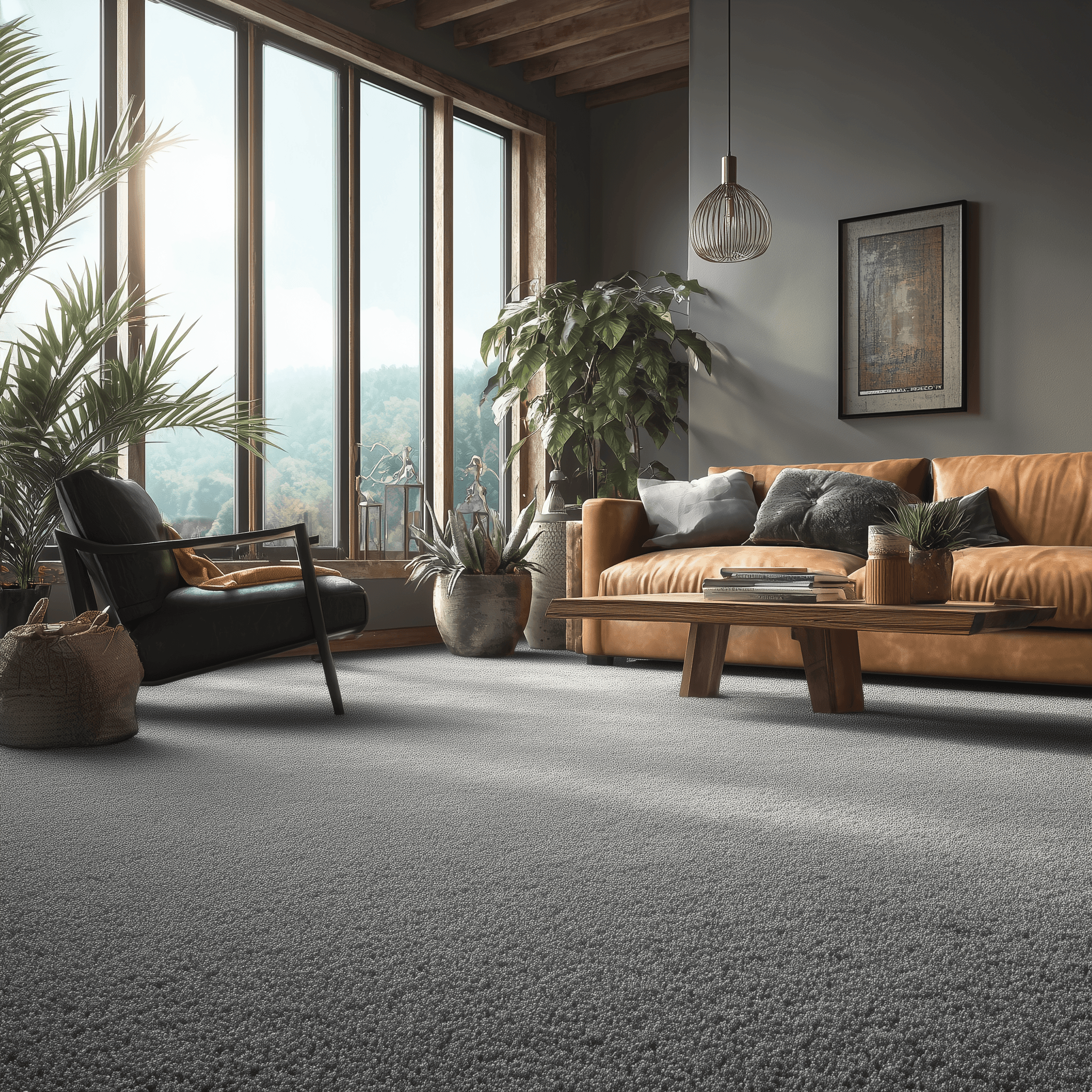 Enchantment Greylink Polyester Saxony Carpet