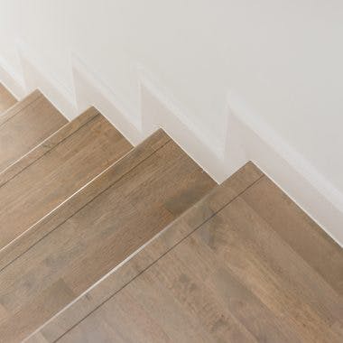 Hardwood stair nosings