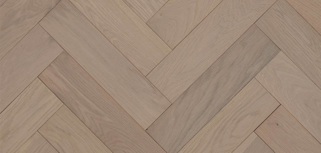 Herringbone Scandic White Wood Flooring